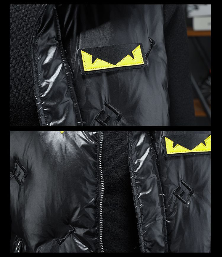 メンズダウンベスト、スタイリッシュなスタンドカラー、秋冬用の暖かいアウター