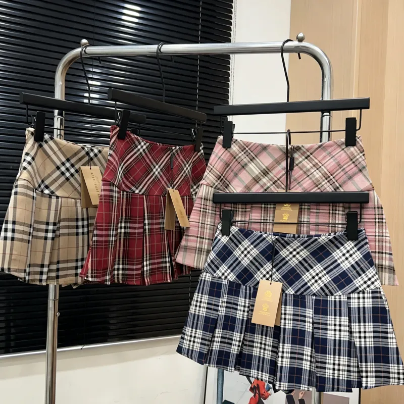 『S-XL』売れ切れ必至 着心地良い ガーリッシュ プリーツ チェック柄 スカート