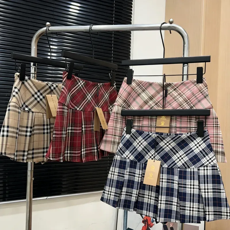 『S-XL』売れ切れ必至 着心地良い ガーリッシュ プリーツ チェック柄 スカート