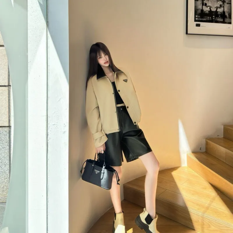 『S-L』好感度UP 最愛の一着 ファッション 折り襟 ジッパー アウター