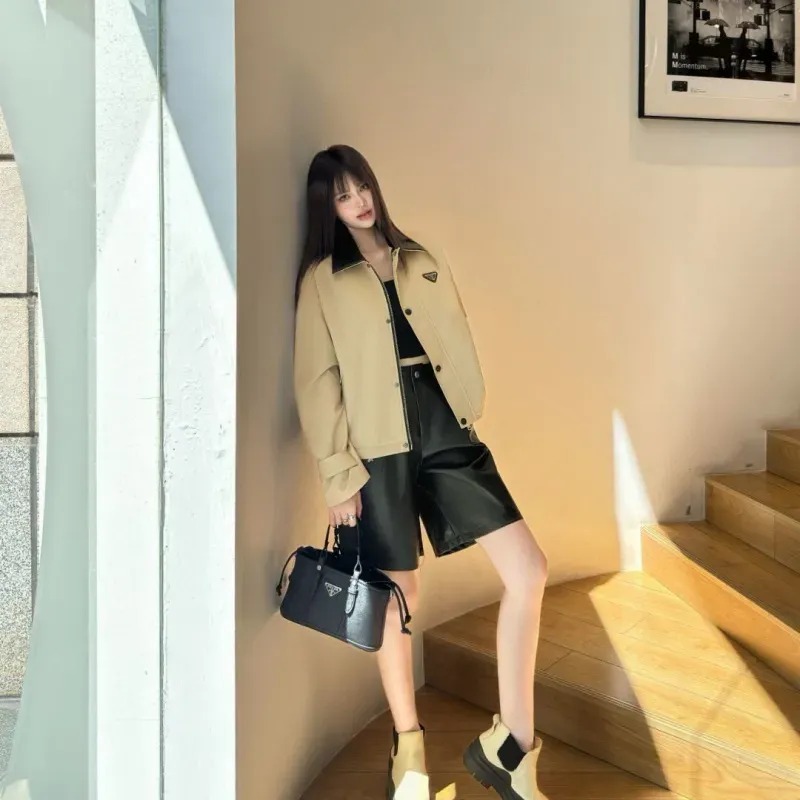 『S-L』好感度UP 最愛の一着 ファッション 折り襟 ジッパー アウター