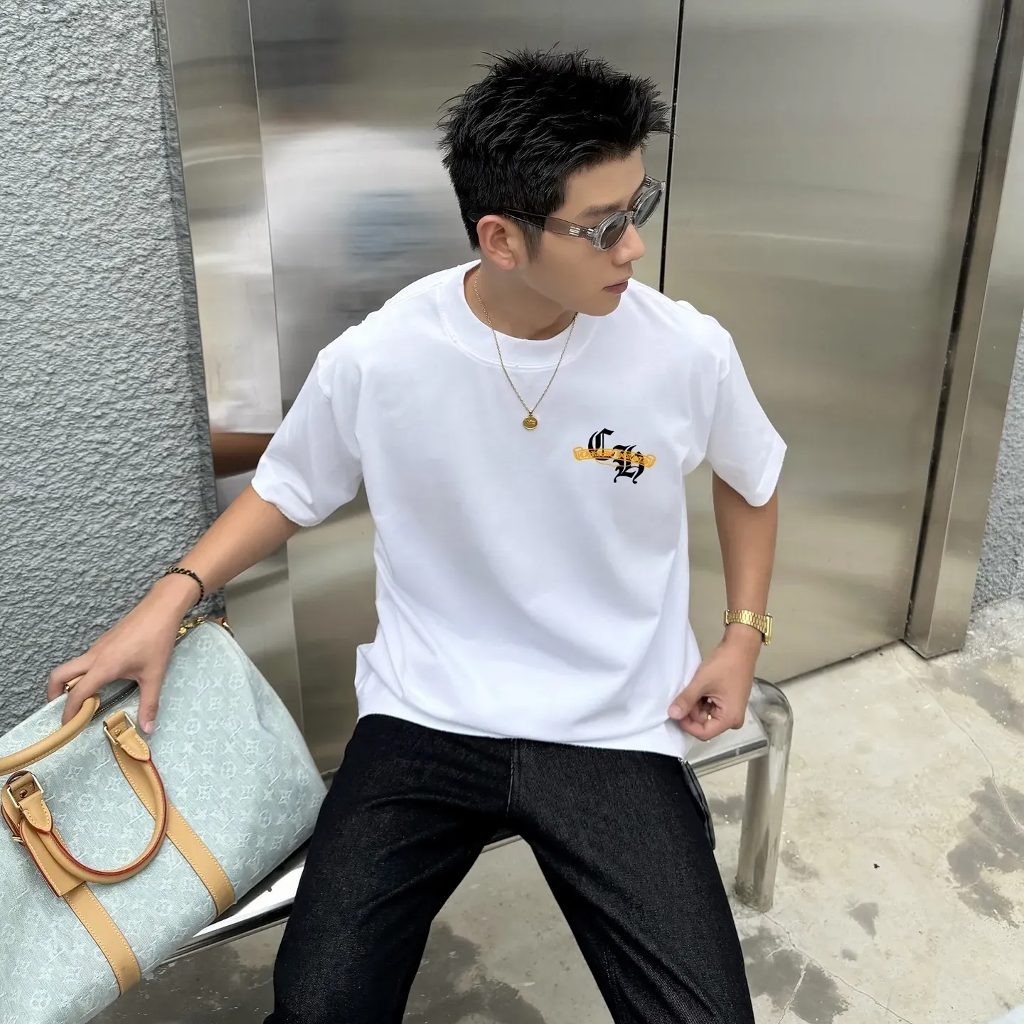 『S-4XL』イメチェンに最適 高品質素材 軽やか 着せやすい カジュアル 半袖 Tシャツ