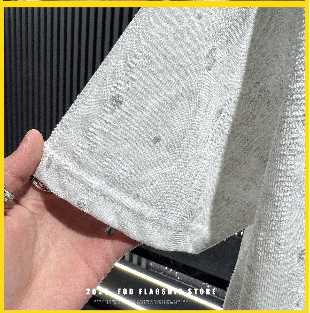 『M-4XL』メンズ高級刺繍入り半袖コットンタイダイモンスター半袖シャツ、新しい夏スタイル。