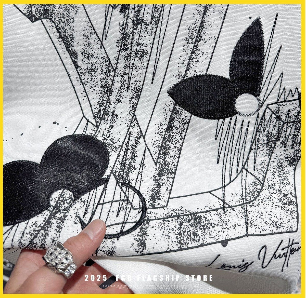 『M-3XL』新入荷メンズ 夏物 刺繍入りストリートスタイル 半袖Tシャツ