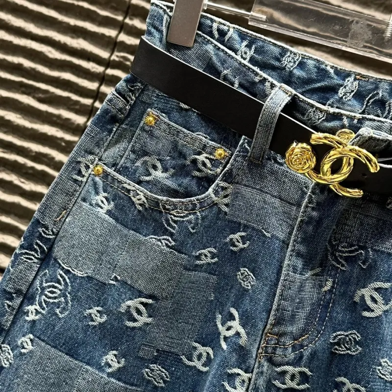 『S-XL』着心地良い 今季も大流行 モード ジャカード デニム パンツ