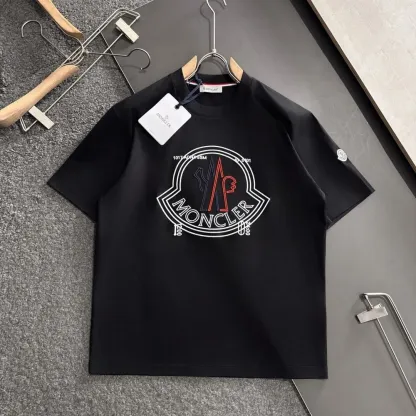 『M-3XL』新作 夏 刺繍 ユニセックス カジュアル ルーズ クルーネック 半袖 Tシャツ