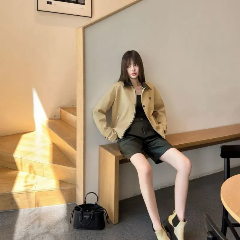 『S-L』好感度UP 最愛の一着 ファッション 折り襟 ジッパー アウター