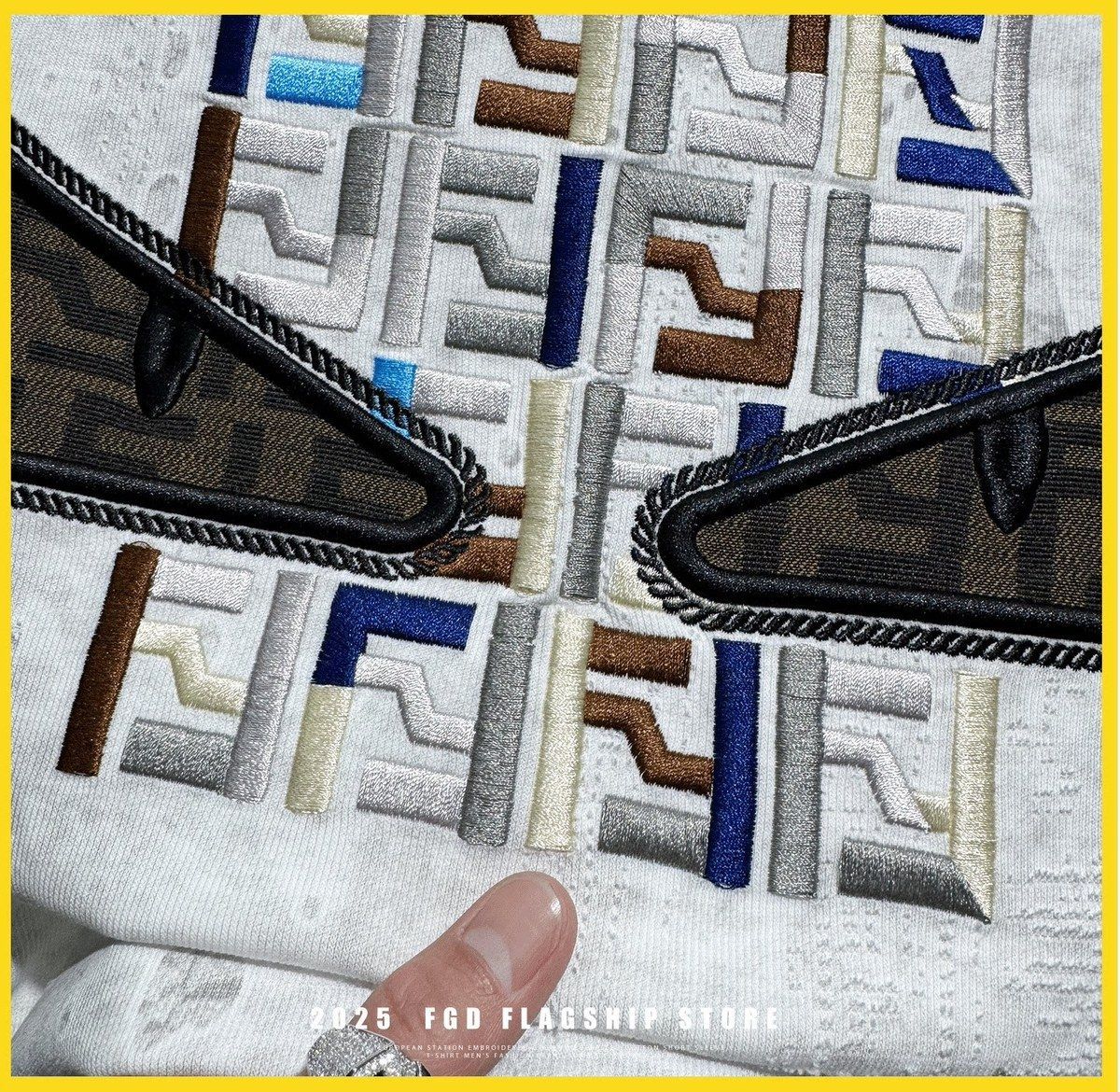 『M-4XL』メンズ高級刺繍入り半袖コットンタイダイモンスター半袖シャツ、新しい夏スタイル。