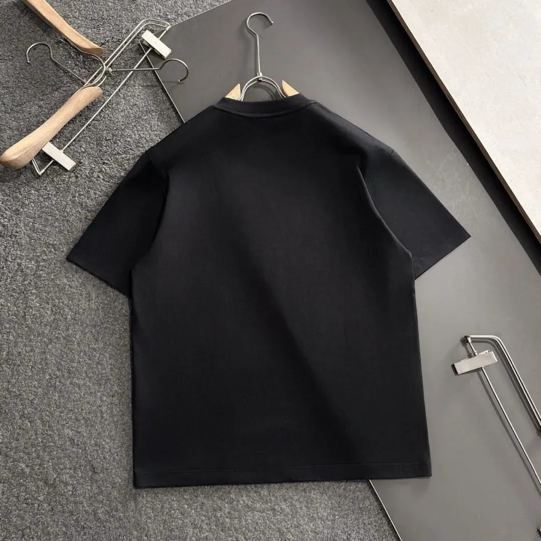 『M-3XL』新作 夏 刺繍 ユニセックス カジュアル ルーズ クルーネック 半袖 Tシャツ