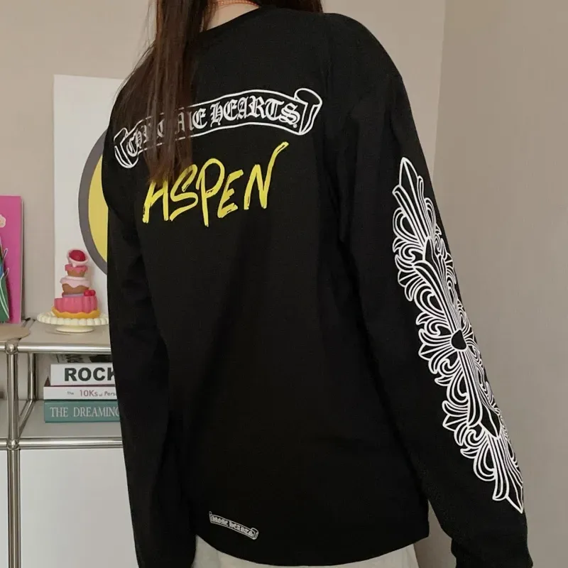 人気爆発中 着回し最強 シンプル プリント 長袖 Ｔシャツ