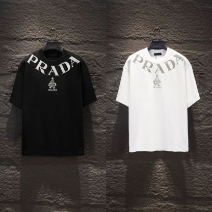 『S-XL』フロッキープリント、レタリング、ラウンドネック、ピュアコットン素材の新作半袖Tシャツ