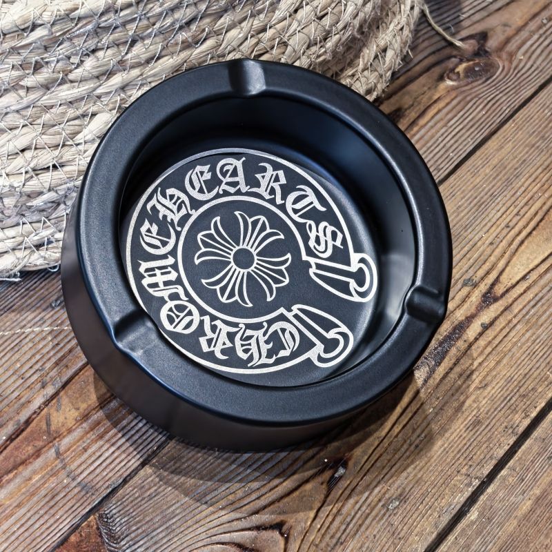 トレンディなレトロなステンレス製灰皿、大型、パーソナライズされた灰皿