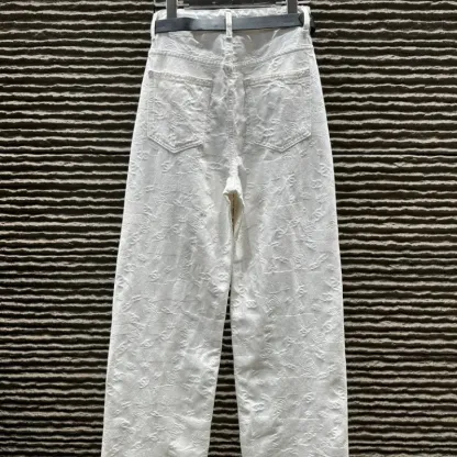 『S-XL』着心地良い 今季も大流行 モード ジャカード デニム パンツ