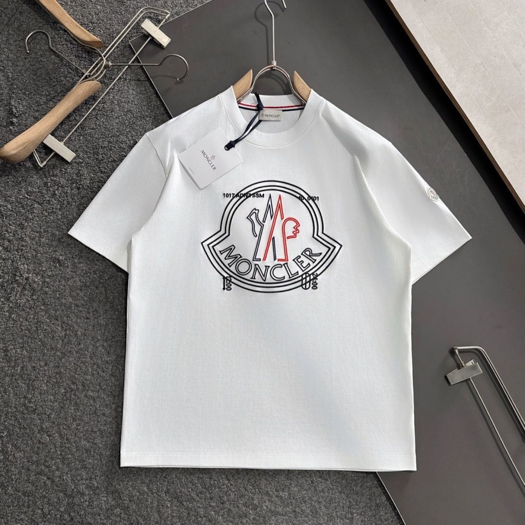 『M-3XL』新作 夏 刺繍 ユニセックス カジュアル ルーズ クルーネック 半袖 Tシャツ
