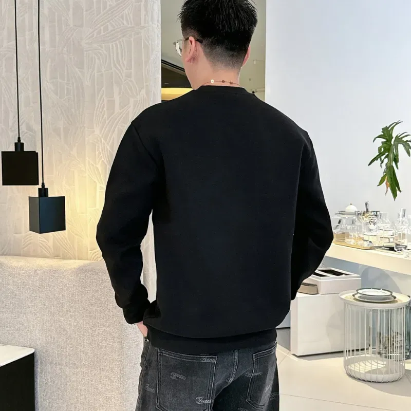 『M-5XL』今季も大流行 人気上昇中 カッコイイ おしゃれ 2カラー 刺繍 ラウンドネック トレーナー