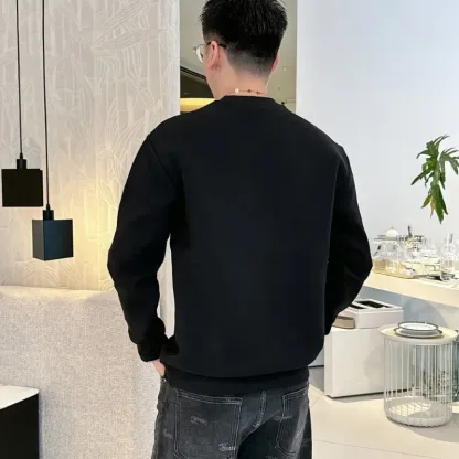『M-5XL』今季も大流行 人気上昇中 カッコイイ おしゃれ 2カラー 刺繍 ラウンドネック トレーナー