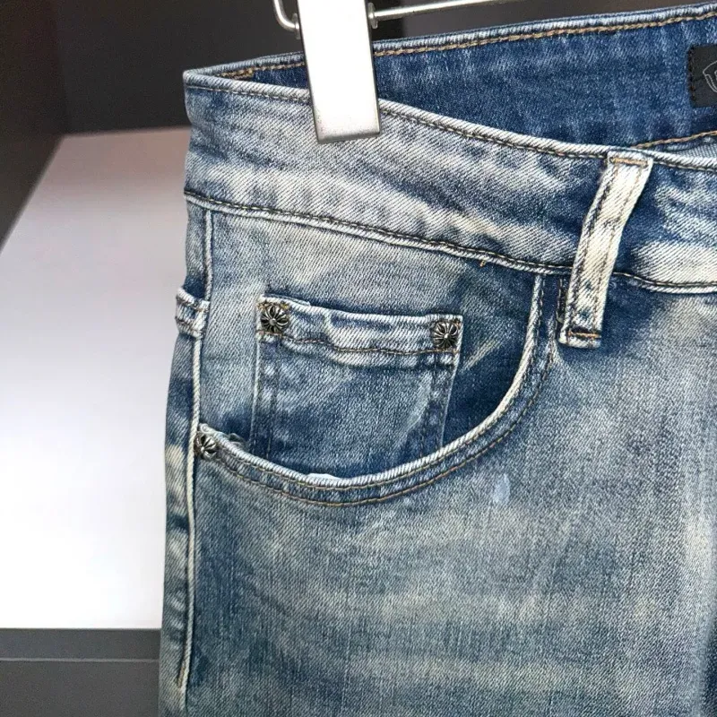 『S-3XL』今季も大流行 着心地良い ストリート系 ウォッシュ加工 デニム ジーンズ
