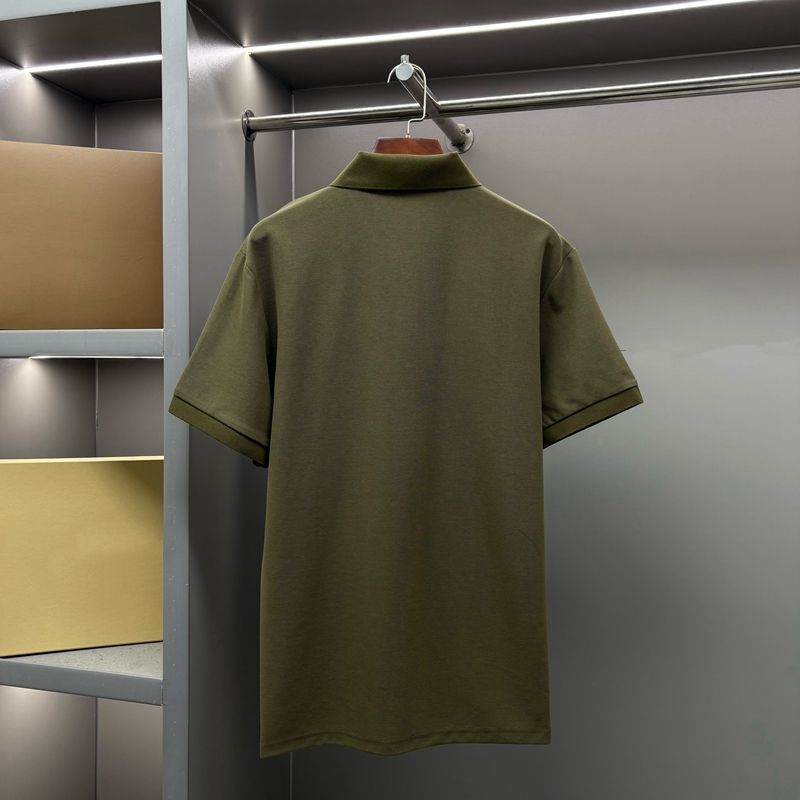 『S-2XL』春の新作、メンズの刺繍入りポロシャツ、カジュアルビジネス半袖