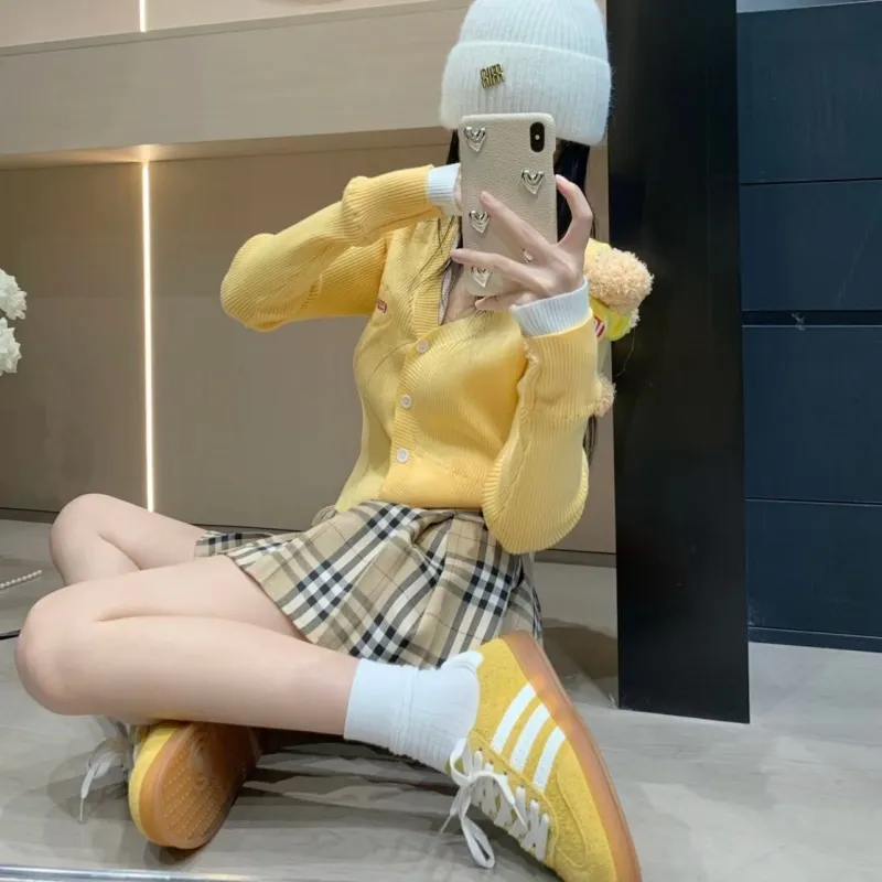 『S-XL』売れ切れ必至 着心地良い ガーリッシュ プリーツ チェック柄 スカート