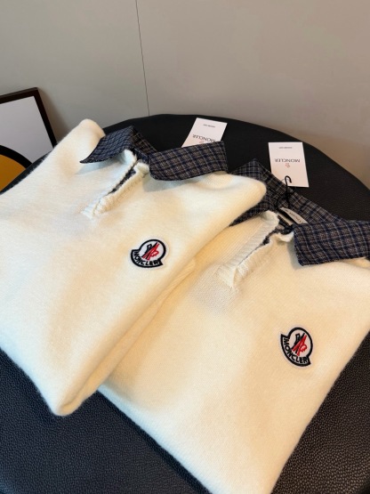 『S-L』新作冬限定版刺繍入りフェイクツーピースカラーセーター