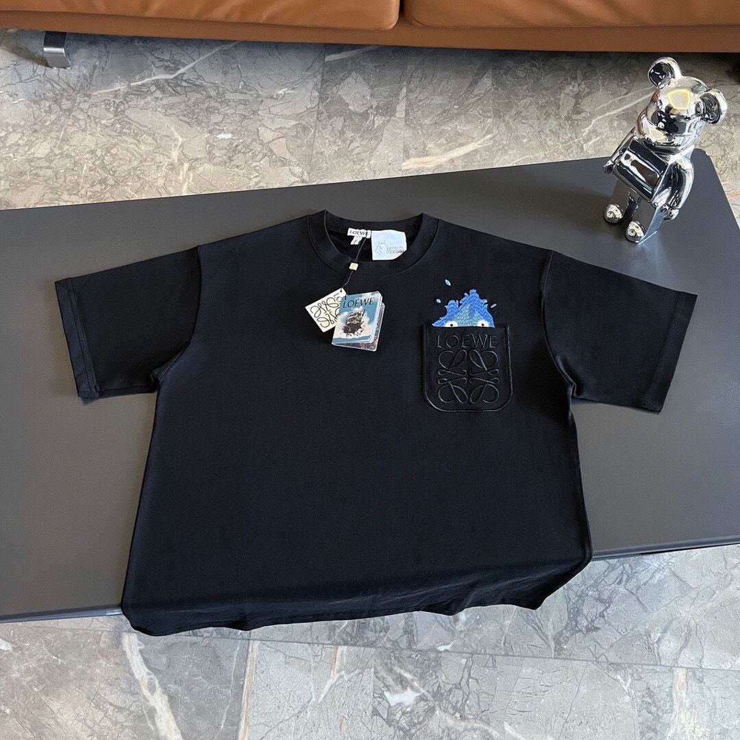 『S-4XL』人気トレンドブランドの万能なゆったり刺繍半袖Tシャツトップス