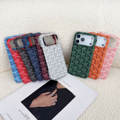 トレンドブランドのスマホケース、セミクローズドハードケース、プレミアムiPhoneケース