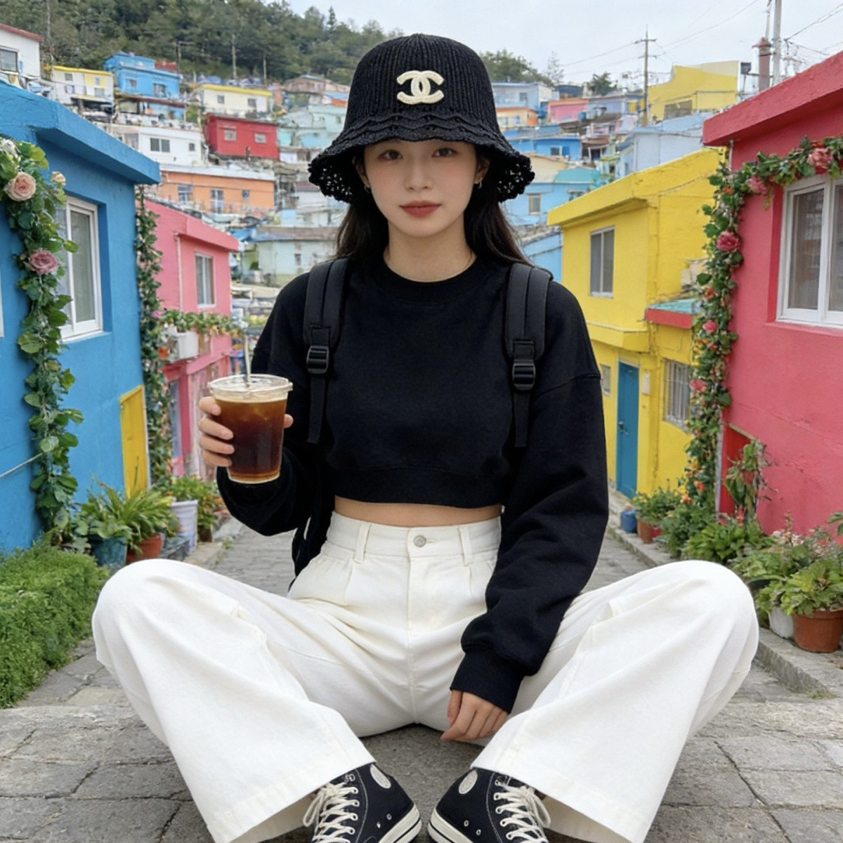着回し力抜群 ナチュラルスタイル 大人可愛い シンプル ハット