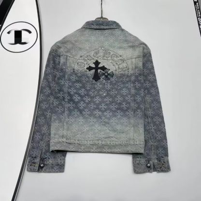 『S-3XL』クロス & ストーン デニムジャケット | ストリートスタイル