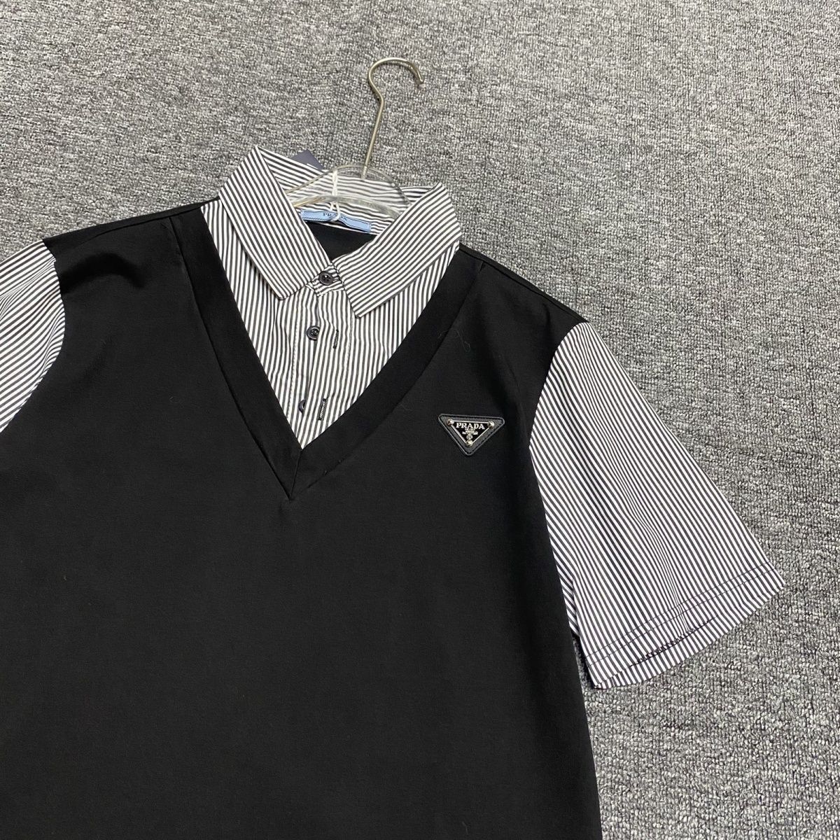 『L-5XL』夏にぴったりのストライプ柄半袖Tシャツ 着回し力抜群で男女兼用