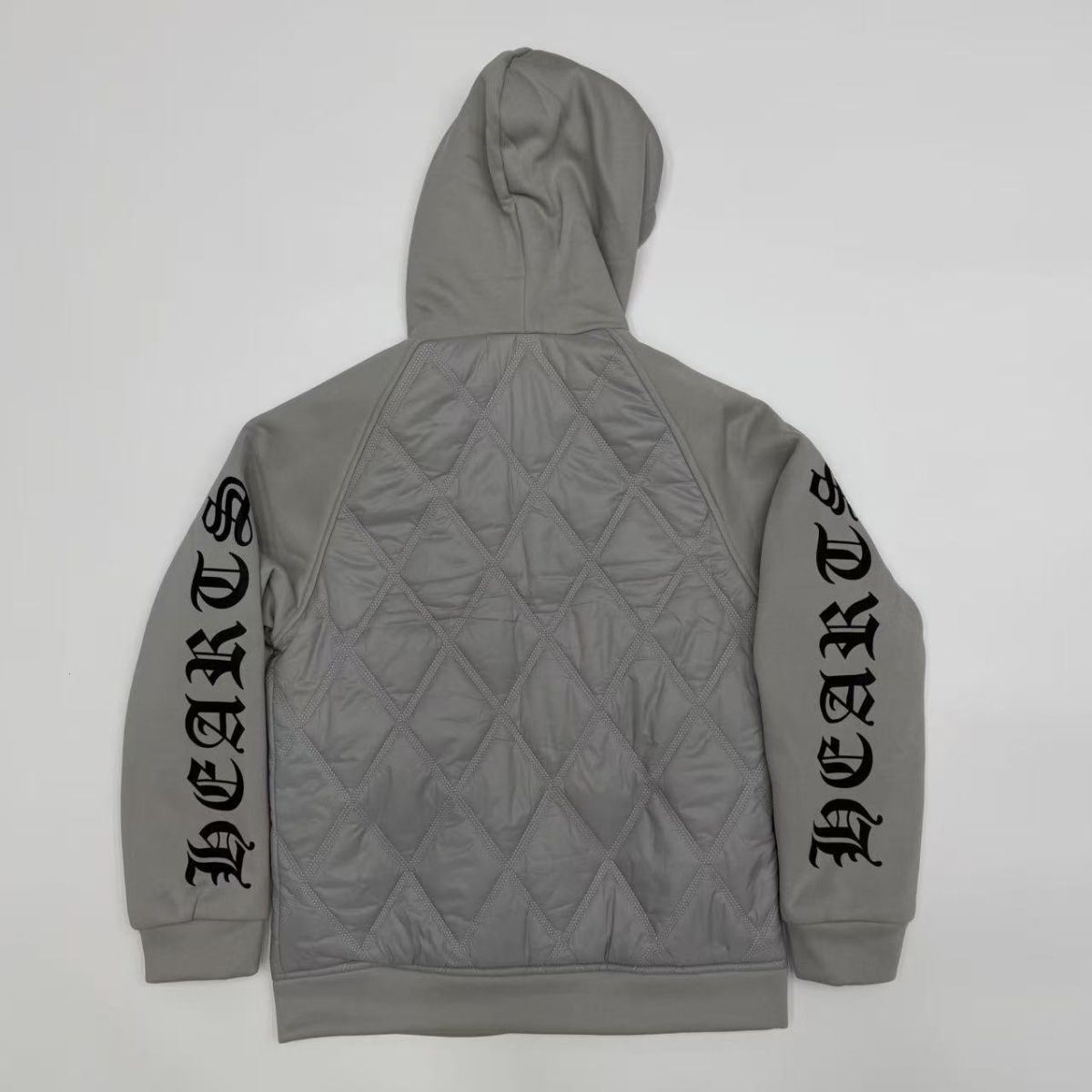 新しいユニセックスの刺繍入りコットンパッド入りジャケット、フード付き、ゆったりとした、カップル向けの暖かいコート。