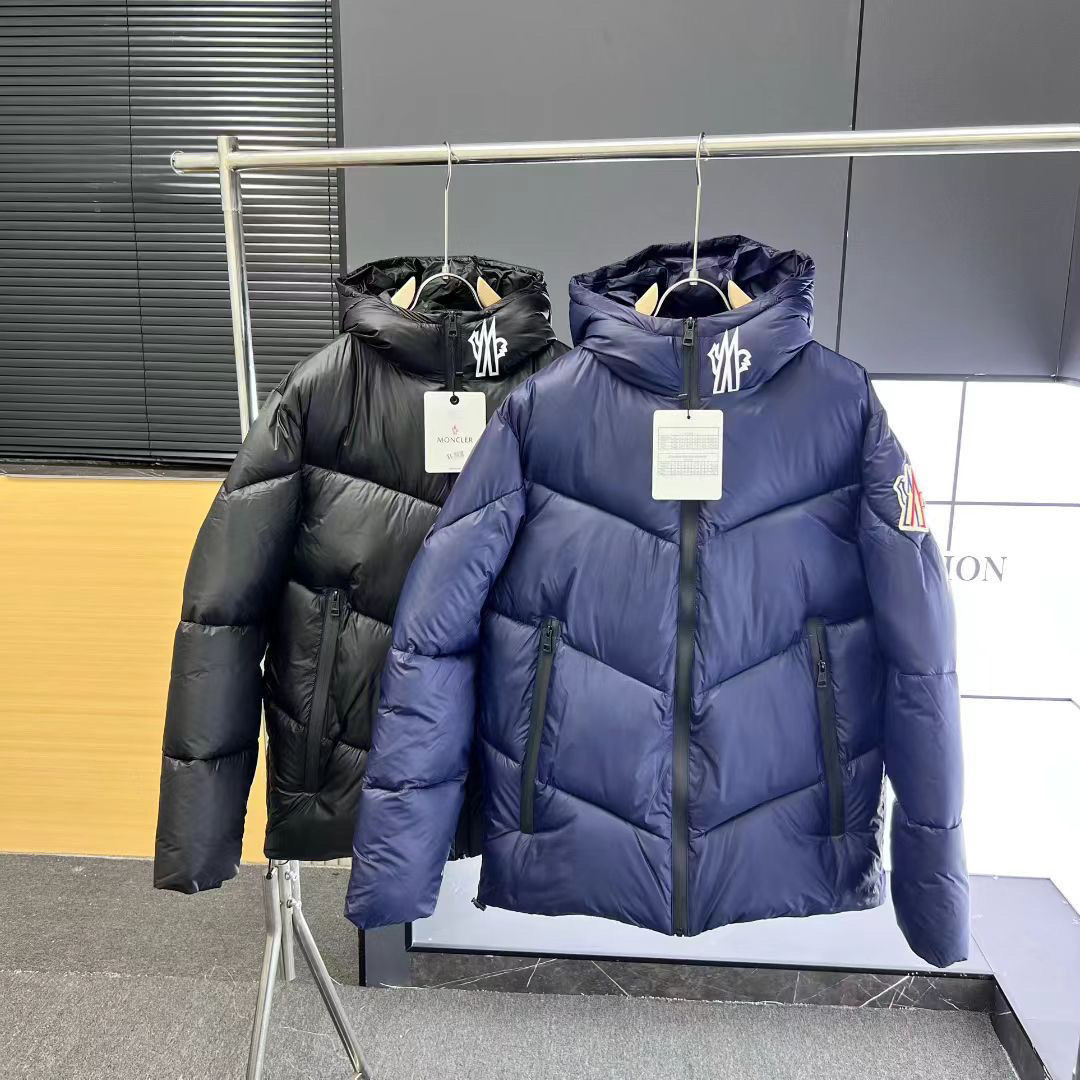 新しい冬のフード付き刺繍入り厚手のカップル綿詰めコート/ジャケット、暖かいアウターウェア