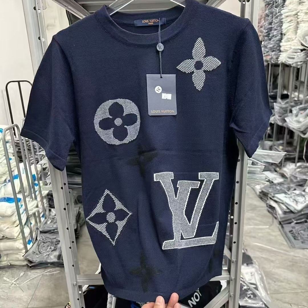 『S-2XL』新作プリント半袖Tシャツ、メンズ＆レディース レタークルーネック カジュアル 刺繍入り ルーズフィット