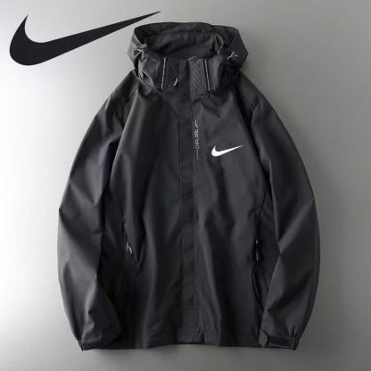 秋冬 3-in-1 防風・保温アウトドアジャケット ユニセックス 取り外し可能なフード スリムスポーツスタイル