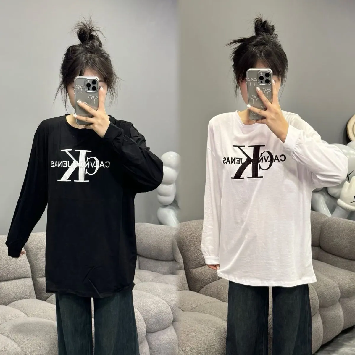 超人気商品 おすすめ ファッション カジュアル アルファベット レデイーズ 通気性 長袖 Ｔシャツ