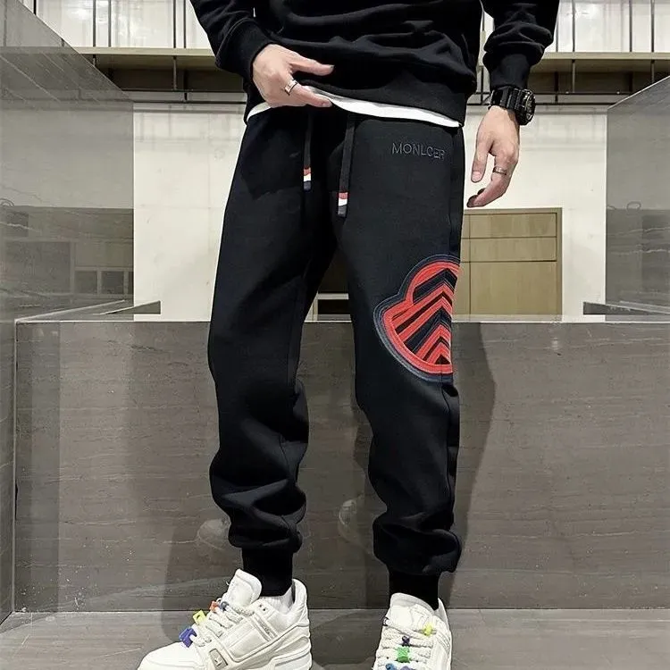 気質満点 着回し最強 存在感 スポーツ カジュアル プリント 春秋 ゆったり メンズ パンツ