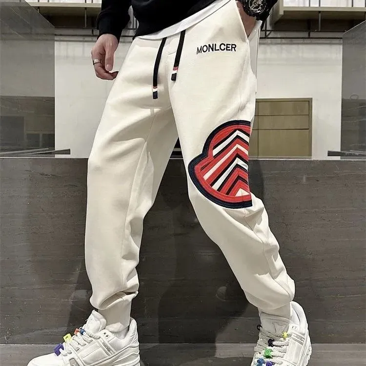 気質満点 着回し最強 存在感 スポーツ カジュアル プリント 春秋 ゆったり メンズ パンツ