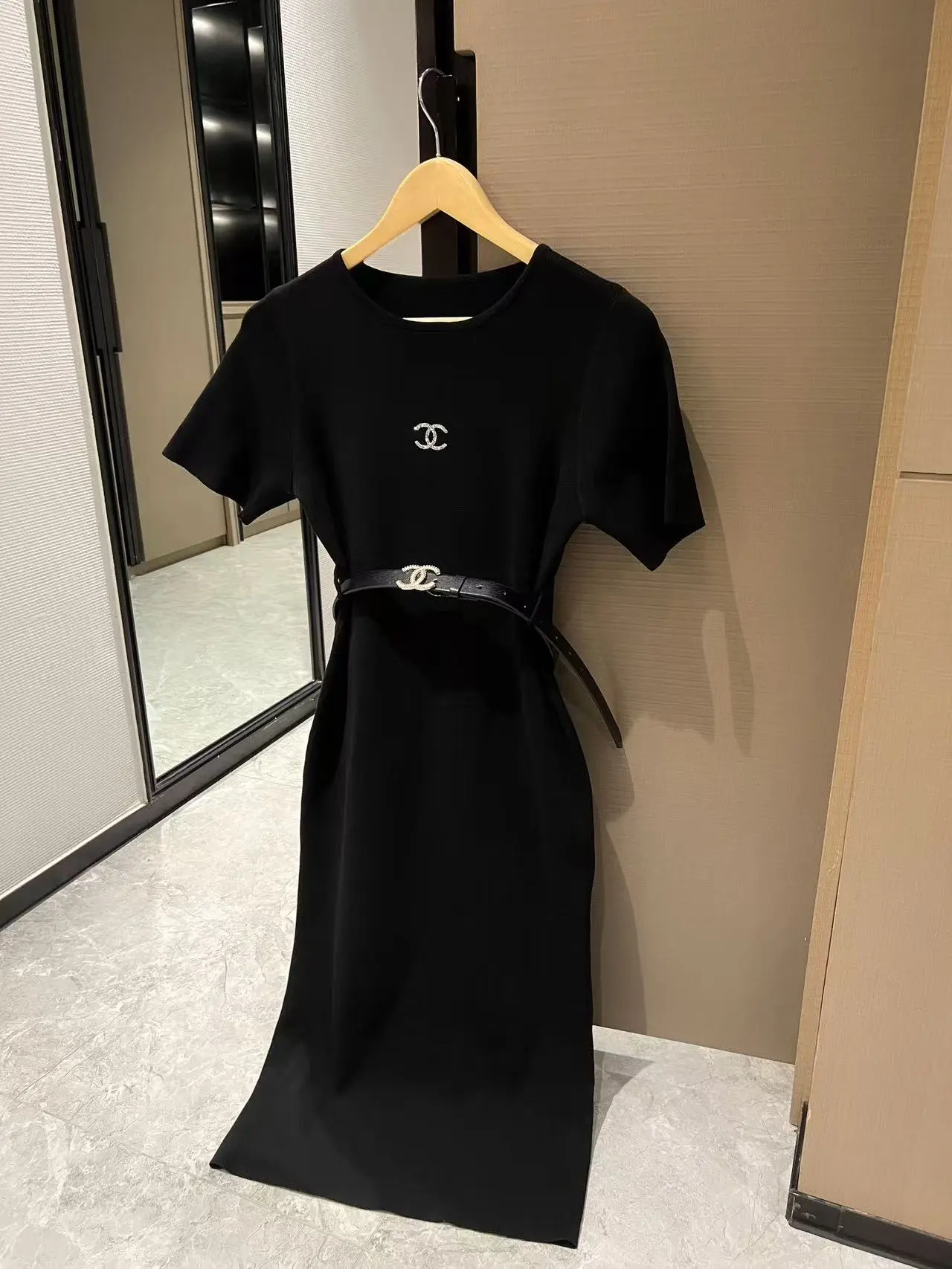 『S-L』セットアップ 高級感 着心地良い ファッション エレガント 無地 着瘦せ 快適 ワンピース＋アウター