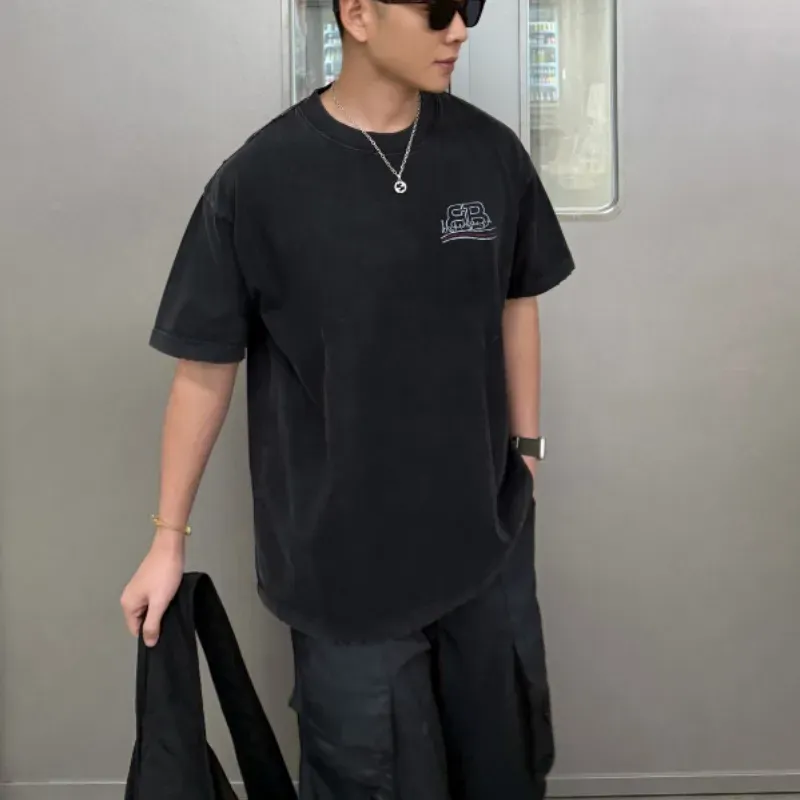 『S-5XL』今季も大流行 ファッション シンプルカジュアル 高品質 レトロクール プリントＴシャツ