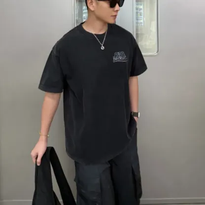 『S-5XL』今季も大流行 ファッション シンプルカジュアル 高品質 レトロクール プリントＴシャツ