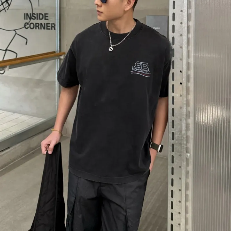 『S-5XL』今季も大流行 ファッション シンプルカジュアル 高品質 レトロクール プリントＴシャツ