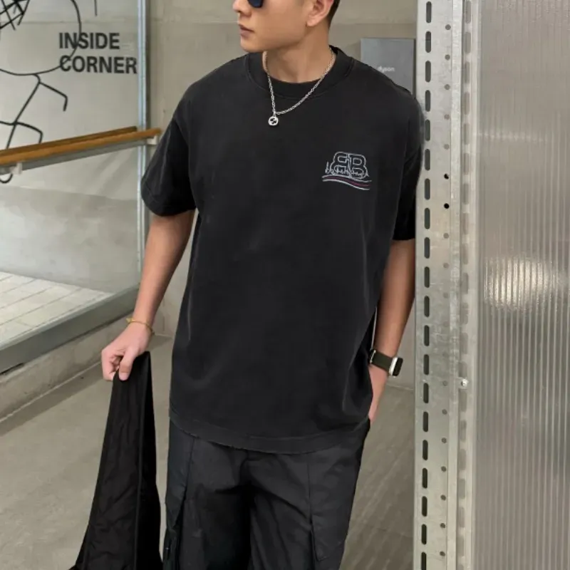 『S-5XL』今季も大流行 ファッション シンプルカジュアル 高品質 レトロクール プリントＴシャツ