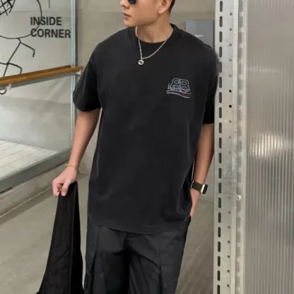 『S-5XL』今季も大流行 ファッション シンプルカジュアル 高品質 レトロクール プリントＴシャツ