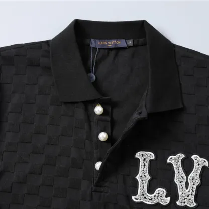 『M-3XL』着回し力抜群 新商品 通勤/OL キレカジ 折り襟 無地 薄地 メンズ ポロシャツ