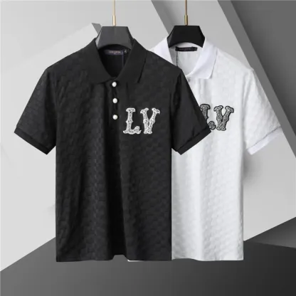 『M-3XL』着回し力抜群 新商品 通勤/OL キレカジ 折り襟 無地 薄地 メンズ ポロシャツ