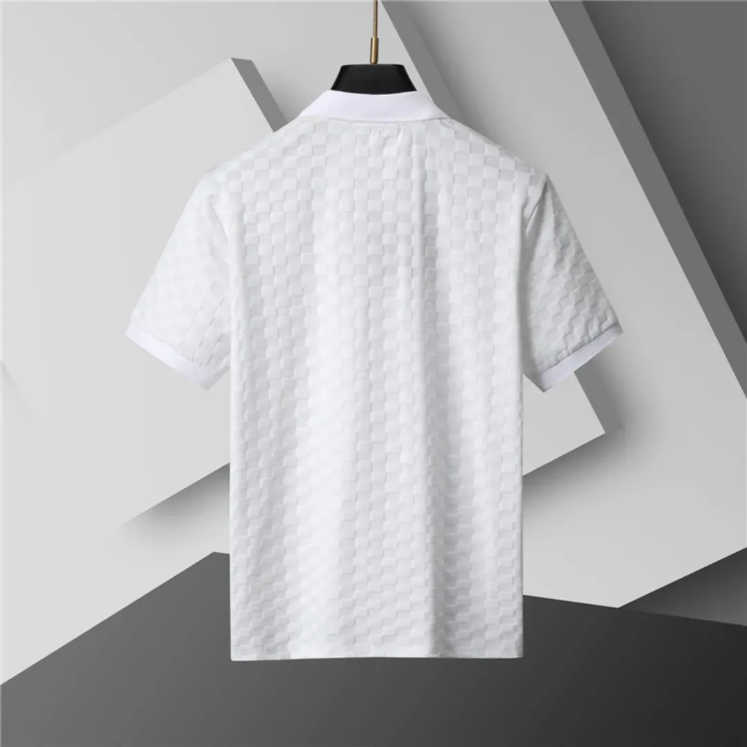 『M-3XL』着回し力抜群 新商品 通勤/OL キレカジ 折り襟 無地 薄地 メンズ ポロシャツ