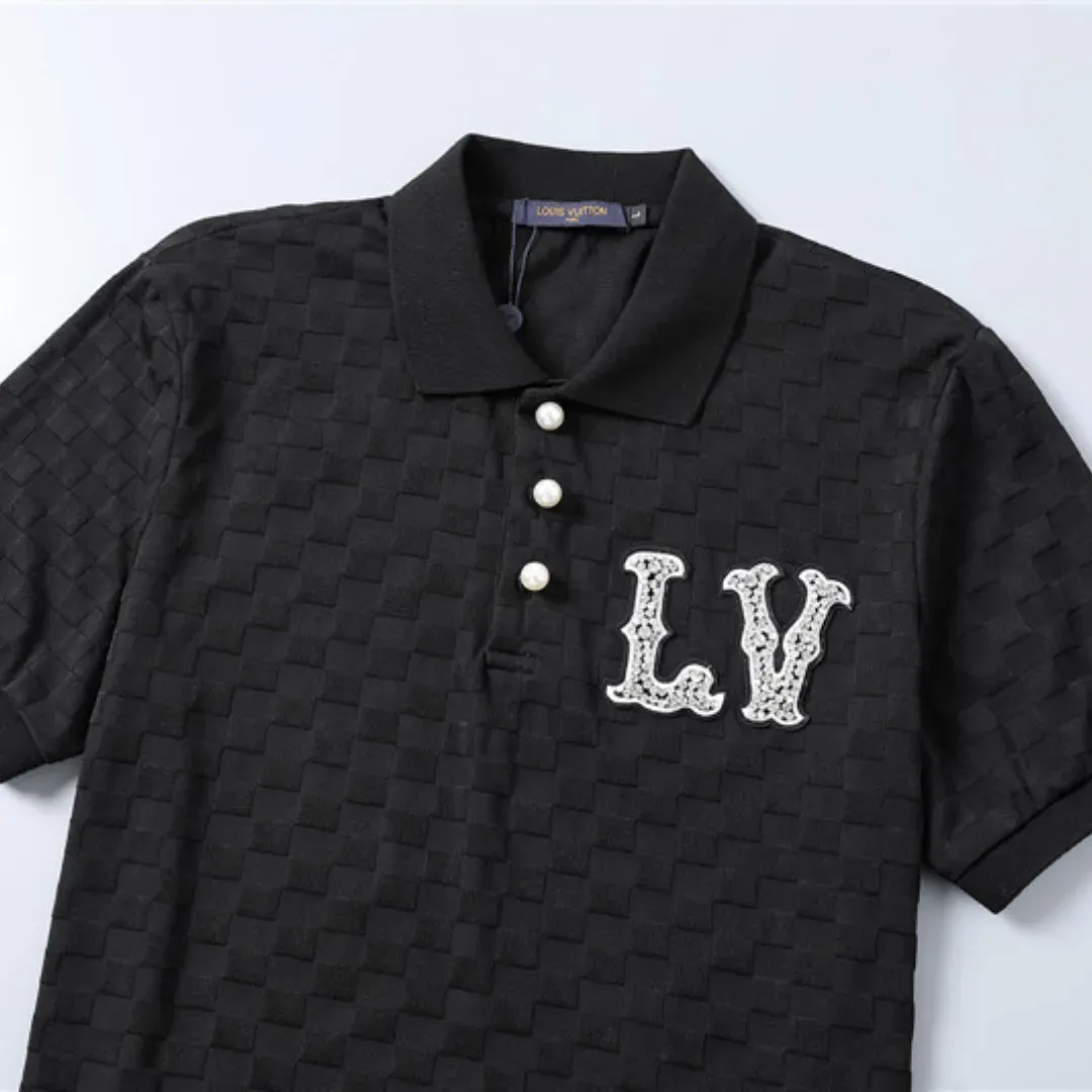 『M-3XL』着回し力抜群 新商品 通勤/OL キレカジ 折り襟 無地 薄地 メンズ ポロシャツ