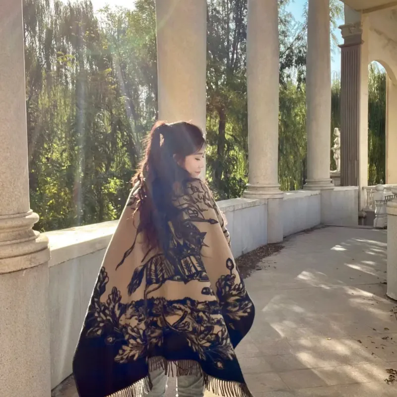 着心地抜群 シンプルデザイン 快適 高品質 秋冬万能アイテム カシミヤ生地 ショール