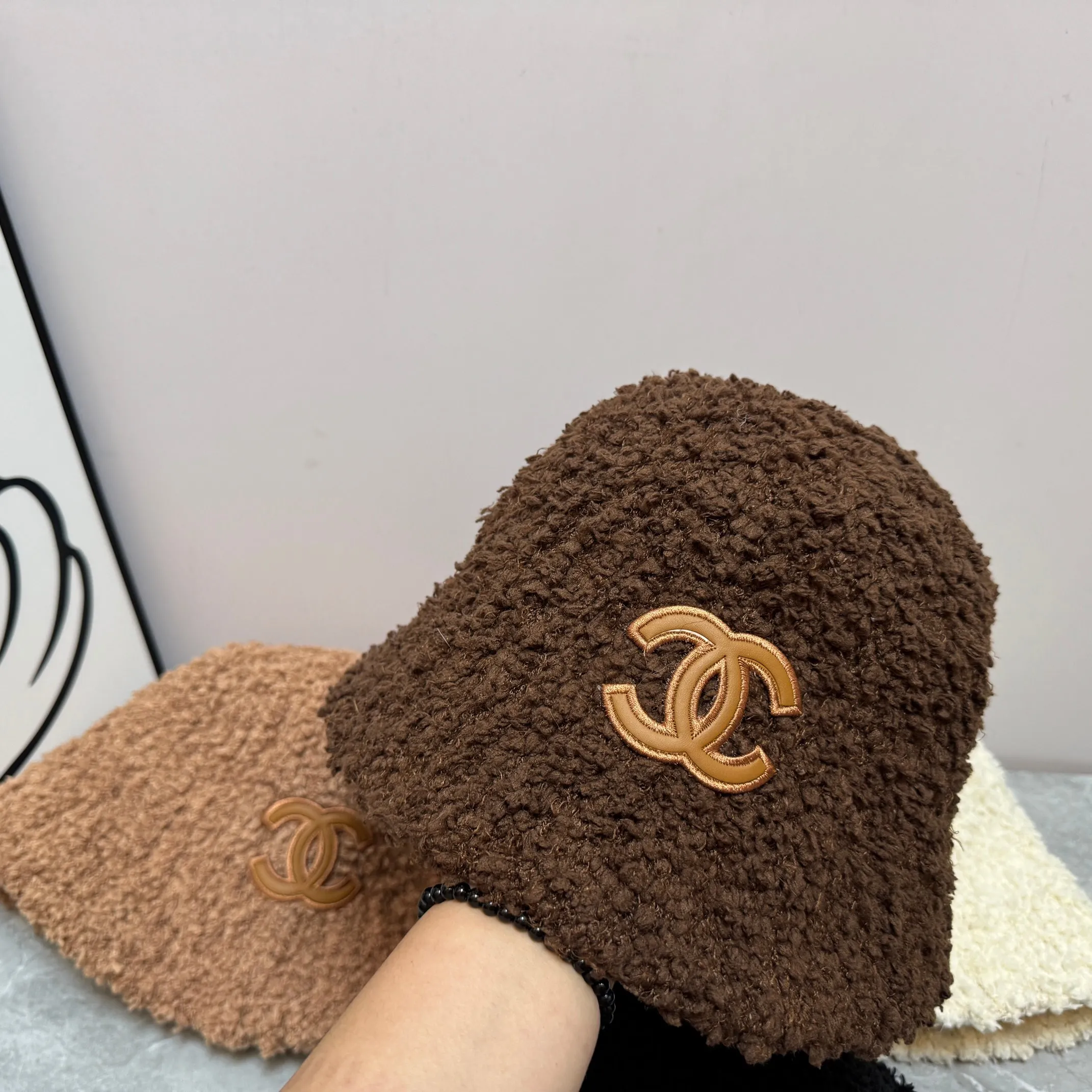 大人っぽ可愛い！暖か素材 ゆったりシルエット4カラー 帽子