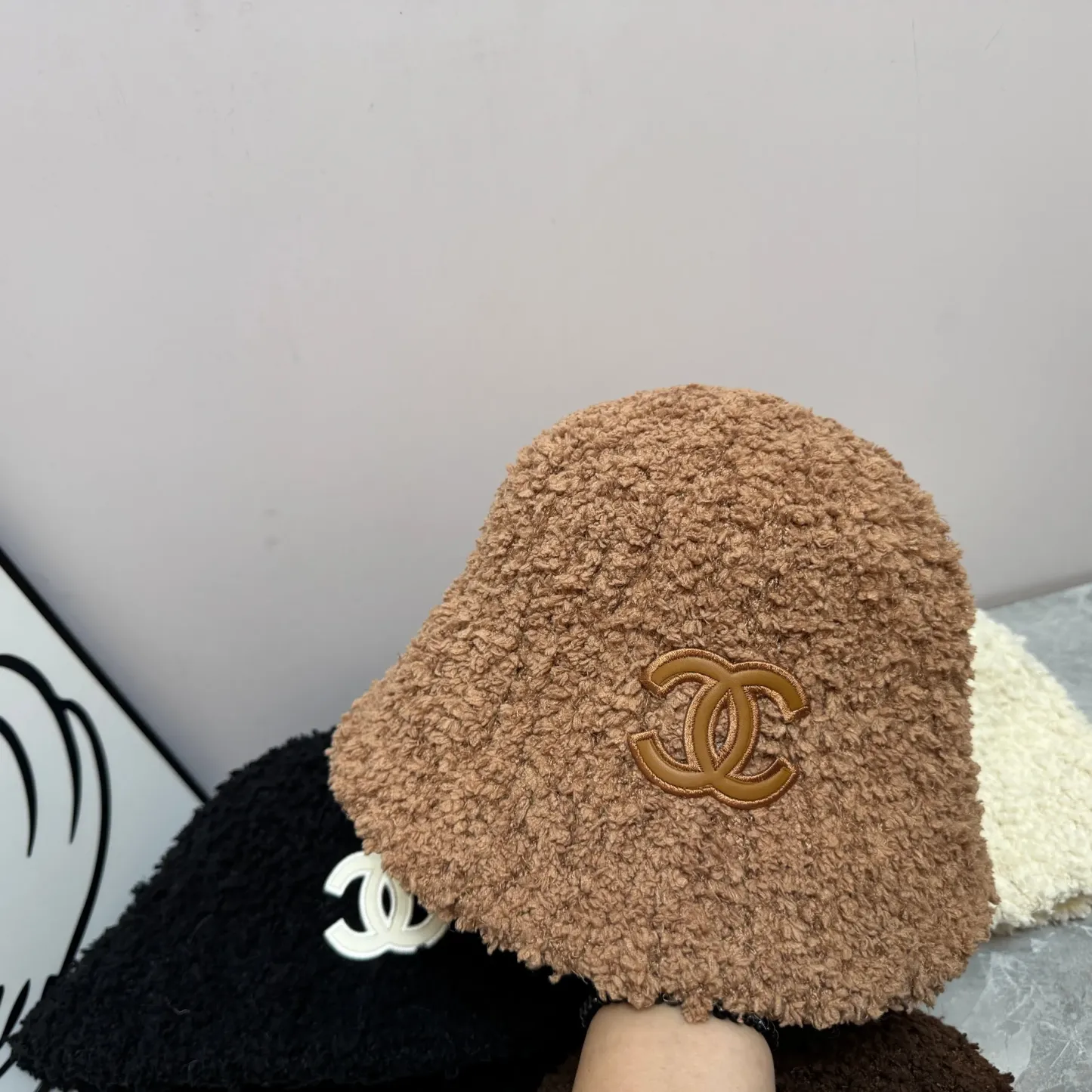 大人っぽ可愛い！暖か素材 ゆったりシルエット4カラー 帽子