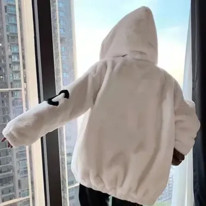 『S-L』最愛の一着 ゆるい ふわふわ 暖かい トレンド カジュアル 若見えアウター